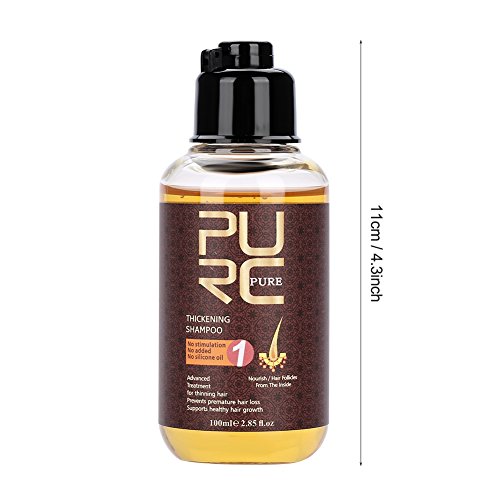 Champú para el crecimiento del cabello, 100 ml Champú para el cabello profesional Acondicionador para el cabello Potente acelerador para la pérdida del cabello, Regeneración capilar irritante