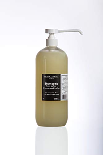 Champu Ricino Sin Sulfato 1L Champu Muy Hidratante para Cabello Muy Secos Rizados y Danados. Champu Sin Sulfato No probado en Animales