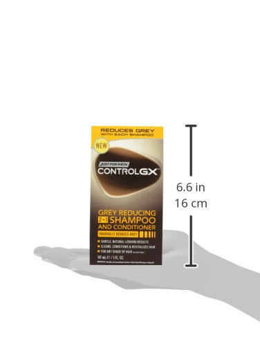 Champú y Acondicionador 2 en 1 Just For Men Control GX para reducción de canas (147 ml)