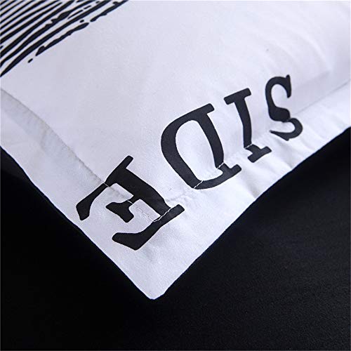 CHAOSE Juego de Sábanas Serie de Parejas Funda Nórdica de Algodón y poliéster 3 Piezas (1 Funda Nórdica + 2 Funda de Almohada 50x70cm) (Suyo y suya, (228 x 228cm+2/70x50cm) - Cama de 150/160)