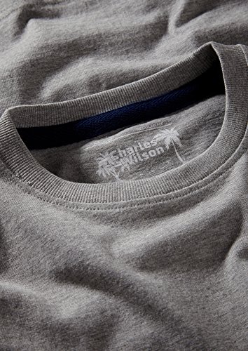 Charles Wilson 5er Packung Einfarbige T-Shirts mit Rundhalsausschnitt (Large, Mixed Essentials Type 23)