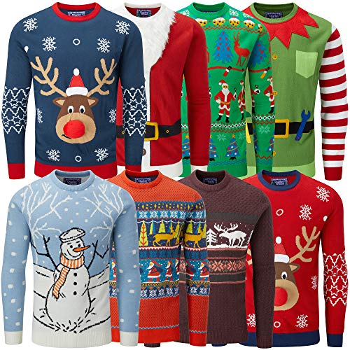 Charles Wilson Jersey de Navidad (3X-Large, Elf 3D (1019))