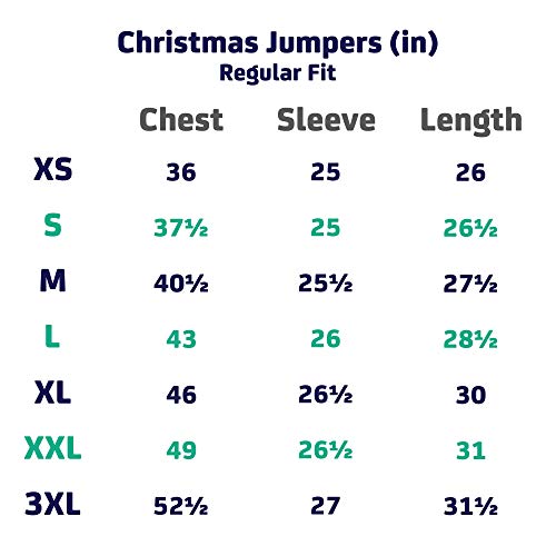 Charles Wilson Jersey de Navidad (3X-Large, Elf 3D (1019))