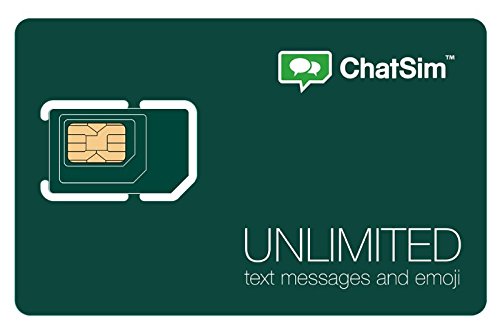ChatSim Unlimited - Tarjeta SIM Internacional para chatear con Whatsapp y Otras ChatApp en más de 150 países