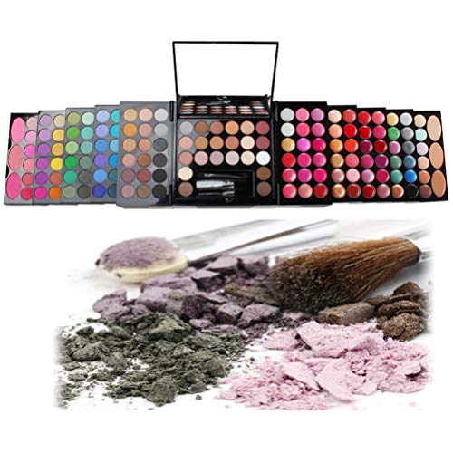 CHAWHO Paleta de Maquillaje, Paleta de Sombra de Ojos de 142 Colores, Professional Makeup, Pigmentos compactos, Acabados mate, satinados y metalizados con Color Cálido y Frío