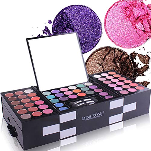 CHAWHO Paleta de Maquillaje, Paleta de Sombra de Ojos de 142 Colores, Professional Makeup, Pigmentos compactos, Acabados mate, satinados y metalizados con Color Cálido y Frío