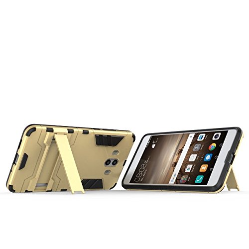CHcase Huawei Mate 10 Funda, 2in1 Armadura Combinación A Prueba de Choques Heavy Duty Escudo Cáscara Dura PC + Suave TPU Silicona Rubber Case Cover con Soporte para Huawei Mate 10 -Gray