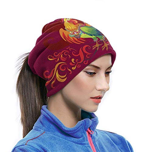chenguang4422 Día de Acción de Gracias, pollos rojos, calentador de cuello de microfibra Unisex, bufanda para la cabeza, máscara para invierno, máscara de clima frío, pasamontañas
