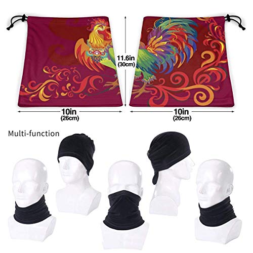 chenguang4422 Día de Acción de Gracias, pollos rojos, calentador de cuello de microfibra Unisex, bufanda para la cabeza, máscara para invierno, máscara de clima frío, pasamontañas