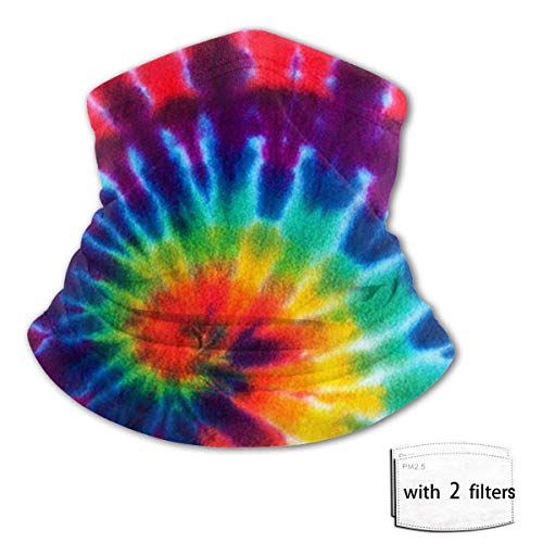 chenguang4422 Polaina para el cuello Bandana Pizza Tie-Dye Balaclava Variedad Toalla facial Bufanda Cubierta de babero de seda de hielo a prueba de viento con filtro