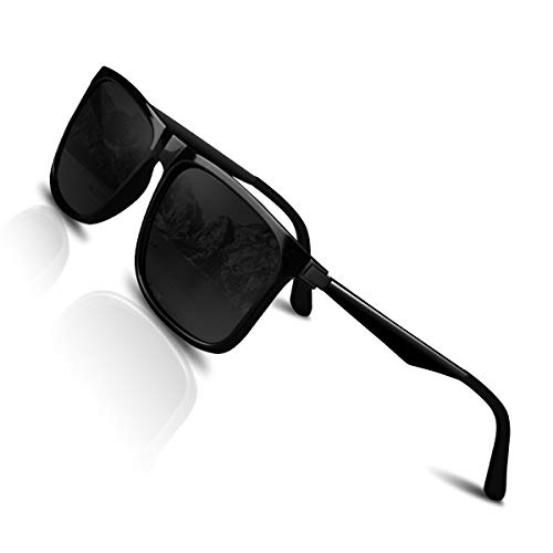 CHEREEKI Gafas de Sol Hombre Mujer Polarizadas UV400 Protection Clásico Retro Gafas