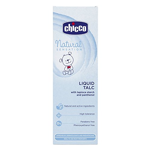 Chicco Natural Sensation - Talco líquido, 100 ml