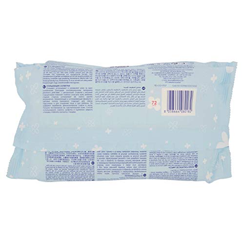 Chicco Natural Sensation - Toallitas limpiadoras, 72 unidades