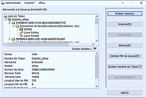 ChipNet ePass * Seguridad y Portabilidad para su Certificado Digital FNMT y 7 certificados más * Diseñado para Mac, Windows y Linux * Criptografía de Alto Nivel * Empresa Española* Soporte Personal