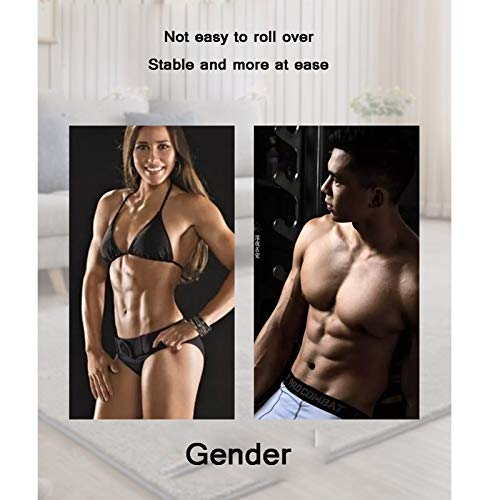 CHJ Rueda Abdominal Doméstica, Dispositivo de Entrenamiento de Músculos Abdominales Tres Ruedas, Equipo de Fitness para Interiores, Pérdida Peso para Mujeres, Un Par