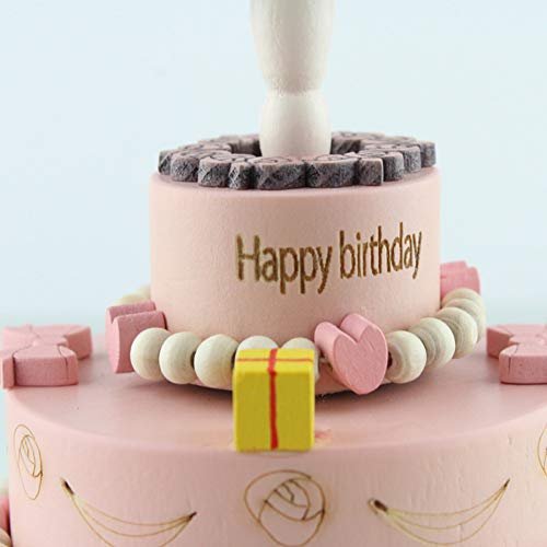 Chonor Escenarios Innovadores Caja de Música de Madera, Primo Creativo Manivela de Madera Artesanías Caja de Música - Hada Bailando en el Pastel - Regalo y Decoraciones Idea para Cumpleaños, Navidad