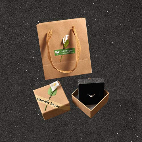 Chosimo S925 Anillo de Plata de la Onda para niñas Wave diseño Regalo de San Valentín