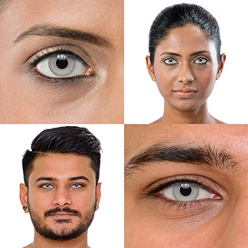 Chromaview Lentillas Grises de No Muerto o Ghoul de 1 Día - Sin Graduación