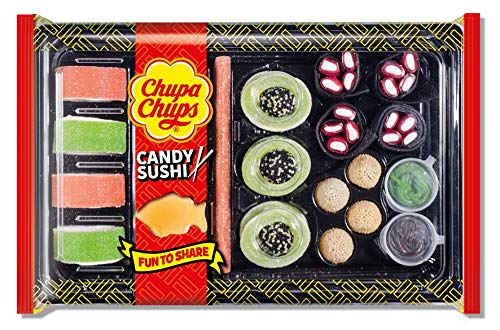 Chupa Chups Meals, Golosinas de Formas y Sabores Variados, Candy Sushi, 7 unidades de 270 gr. (Total 1.890 gr.)