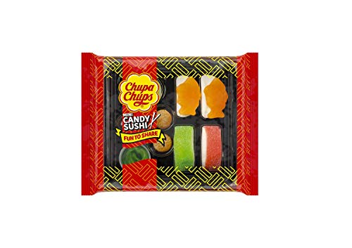 Chupa Chups Meals, Golosinas de Formas y Sabores Variados, Candy Sushi de 100 gr.