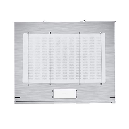CIARRA Campana Extractora Decorativa 60cm 220m³/h 100W - 3 Velocidades de Extracción - Evacuación al Exterior y Recirculación Interna por Filtro de Carbón CBCS6903 - Acero Inoxidable Plata