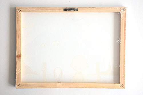 CICIDI Rise and Shine Typography with Sun and Cloud Canvas Print Wall Art Picture for Home Decoration Wooden Framed (8 x 8 Inch, Framed)