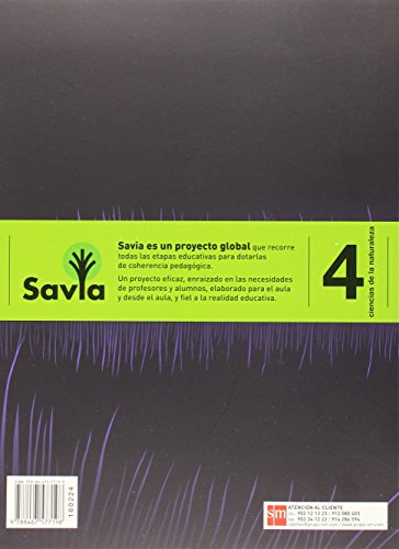 Ciencias de la naturaleza. 4 Primaria. Savia. Madrid - 9788467577198