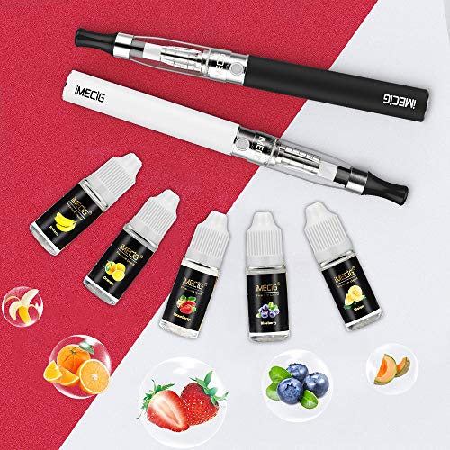 Cigarros Electronicos IMECIG Complete Cigarro Electronico Vaporizador Vape 2 * 1100mAh Vaporizador Cigarrillo Electronico 5 * 10ml Juicy Liquido Vaper Sin nicotina