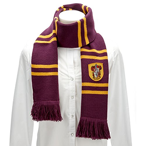 Cinereplicas - Harry Potter - Bufanda - Ultra Suave - Licencia Oficial - Casa Gryffindor - 190 cm - Rojo Vivo y Negro