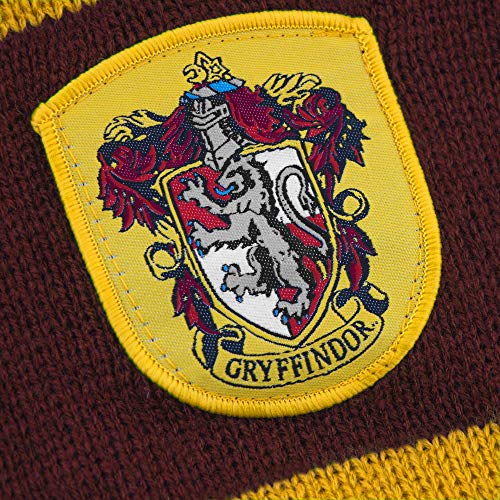 Cinereplicas - Harry Potter - Bufanda - Ultra Suave - Licencia Oficial - Casa Gryffindor - 190 cm - Rojo Vivo y Negro