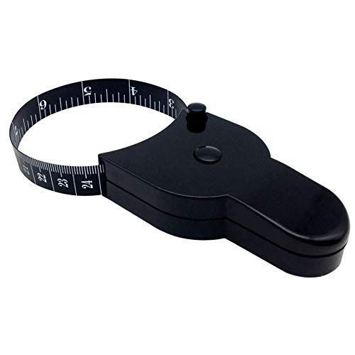 Cinta métrica de corporal negro, 150cm/60inch cinta métrica retráctil