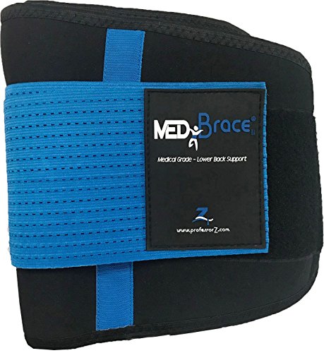 Cinturón Lumbar Médico Ortopédico MEDiBrace para Prevenir Lesiones al hacer Deporte o Aliviar el Dolor de la Ciática, la Hernia de Disco, Estenosis Espinal | Soporte Mejora la Postura de la Espalda