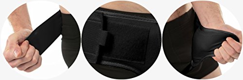 Cinturón para Hernia Inguinal Para los Hombres di aHeal - Soporte Doble Correa de compresión ajustable alivio del dolor de ingle - Tamaño 2: 89.5-97 CM; 35-38.1", Negro