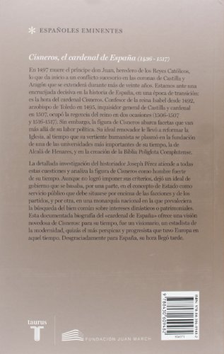 Cisneros, el cardenal de España (Españoles Eminentes)