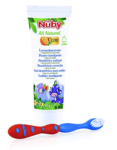 Citroganix CG18045 - Pasta de dientes para niños y cepillo de dientes