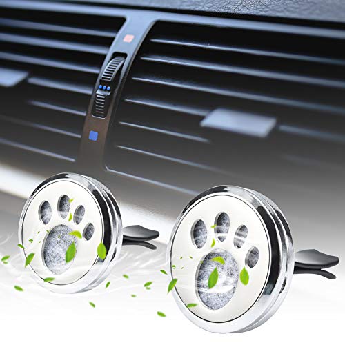 Cizen Clip Aromaterapia para Coche, Difusor de Aceite Esencial con 20 Pastillas de Fieltro de Repuesto, para su Coche,Oficina,Habitación u Otros Lugares Interiores