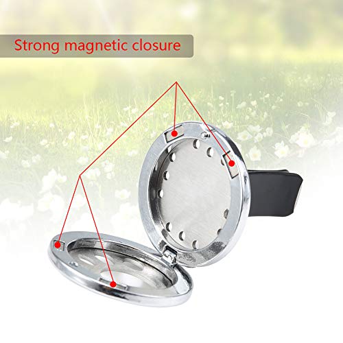 Cizen Clip Aromaterapia para Coche, Difusor de Aceite Esencial con 20 Pastillas de Fieltro de Repuesto, para su Coche,Oficina,Habitación u Otros Lugares Interiores