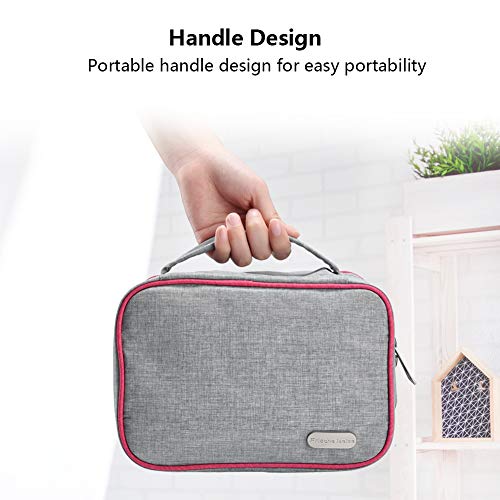 Cizen Neceser Maquillaje, Impermeable Maquillaje Bolsa Organizador para Viaje Casero de Mujeres, Adecuado para Guardar Cosméticos, Artículos de Tocador, Otros Artículos Pequeños(Gris)
