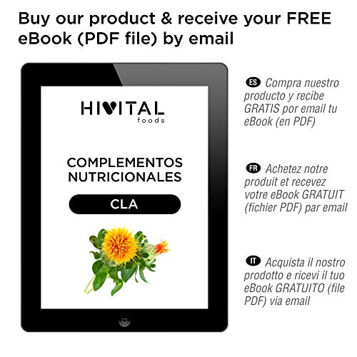 CLA Ácido Linoleico Conjugado 3000 mg por dosis | 180 perlas de Aceite Vegetal de Cártamo (Suministro para 2 meses) | Para Perder peso, Aumentar la musculatura, Quemar grasa y Adelgazar.