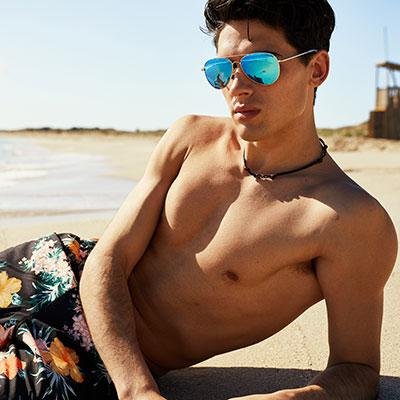 CLANDESTINE A10 Light Blue by Elsa Pataky - Gafas de Sol Nylon HD Hombre & Mujer