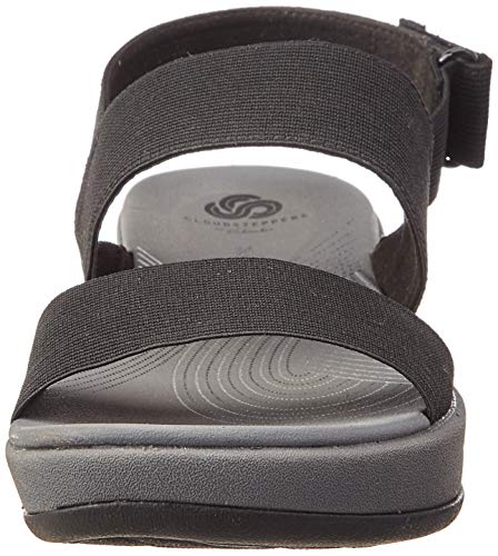 Clarks Arla Jacory, Sandalias de Talón Abierto para Mujer, Negro (Black-), 41 EU