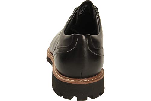 Clarks Batcombe Hall Derby - Zapatos de Cordones  para Hombre, Negro (Black Leather), 46 EU