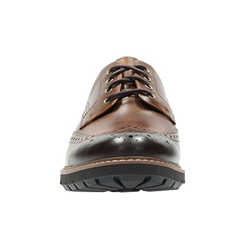 Clarks Batcombe Wing, Zapatos de Cordones Derby, Marrón (Dark Tan Lea-), 43 EU