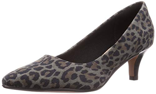 Clarks Linvale Jerica, Zapatos de tacón con Punta Cerrada para Mujer, Leopard PRT Comb Leopard PRT Comb, 39 EU