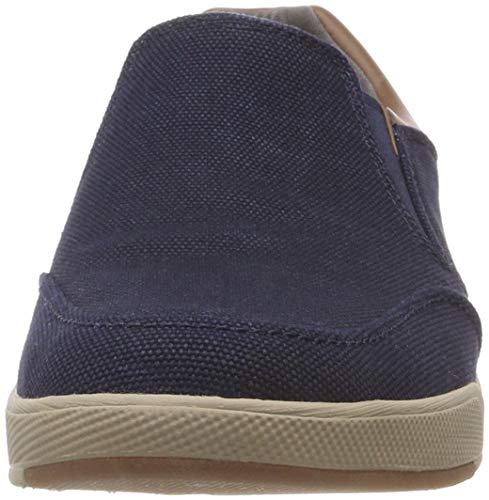 Clarks Step Isle Slip, Zapatillas sin Cordones para Hombre, Azul (Navy), 43 EU