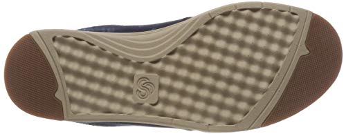 Clarks Step Isle Slip, Zapatillas sin Cordones para Hombre, Azul (Navy), 43 EU