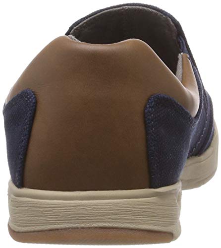 Clarks Step Isle Slip, Zapatillas sin Cordones para Hombre, Azul (Navy), 43 EU