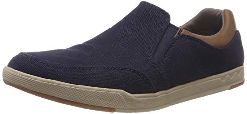 Clarks Step Isle Slip, Zapatillas sin Cordones para Hombre, Azul (Navy), 43 EU