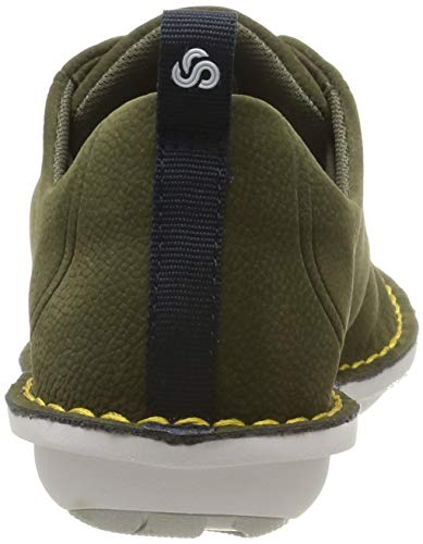 Clarks Step Weltfree, Zapatillas para Mujer, Verde (Khaki Khaki), 38 EU