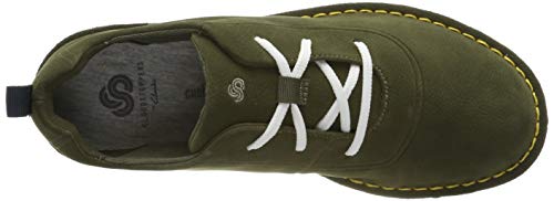 Clarks Step Weltfree, Zapatillas para Mujer, Verde (Khaki Khaki), 38 EU